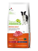 Natural Trainer medium adult manzo e riso