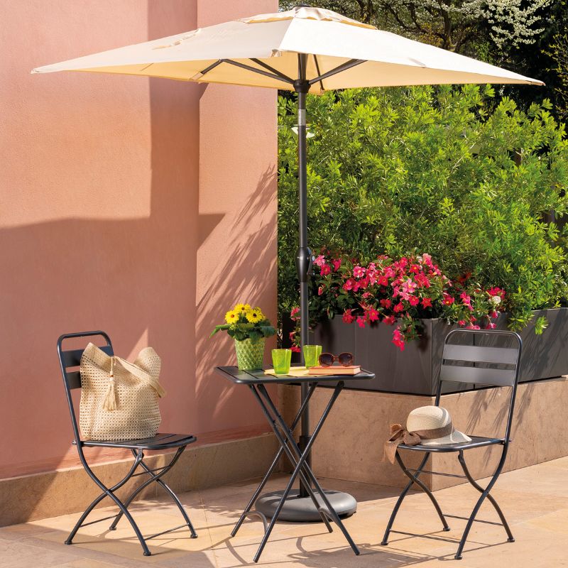 Set da balcone Easy - Tavolo e 2 Sedie Pieghevoli