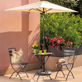 Set da balcone Easy - Tavolo e 2 Sedie Pieghevoli