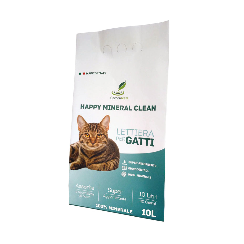 Lettiera per gatti Happy Mineral Clean Clorex 10 LT - Iperverde