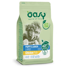 Oasy dry Dog Puppy & junior large - alimento per cuccioli di cane 3 kg - Iperverde