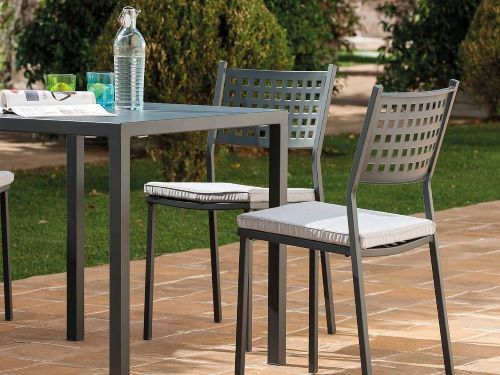 Tommy - Set Pranzo con Tavolo e sedie da esterno in alluminio allungab –  Iperverde
