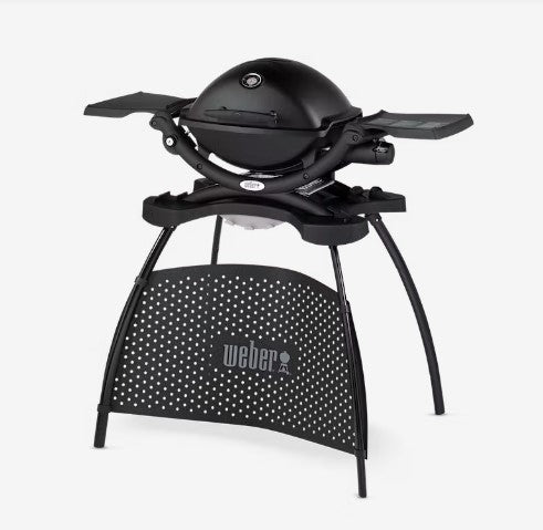 Barbecue Weber a gas Q 1200 nero con stand