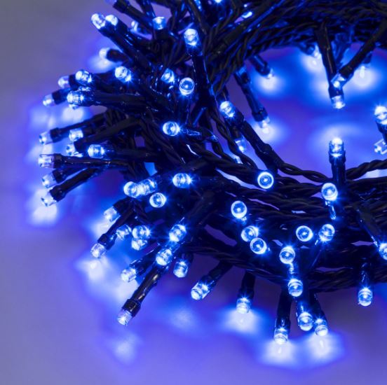 Catena luminosa con 300 LED REFLEX con 8 giochi di luce - Iperverde