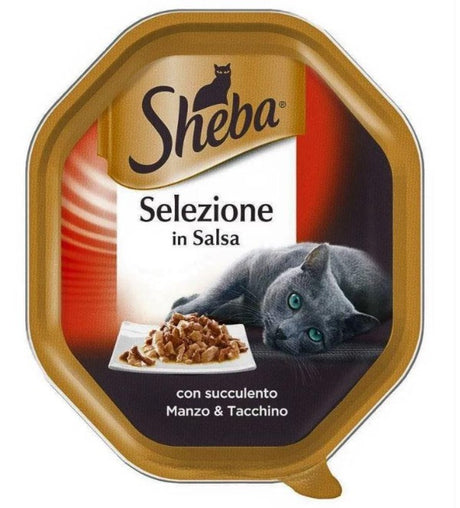 Cibo umido gatto Sheba selezione in salsa 85 gr