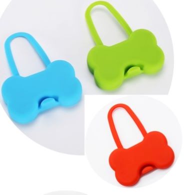 Ciondolo osso per cane lampeggiante con luci Led 7X5CM colori assortiti
