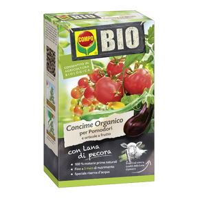 Concime granulare biologico arricchito con lana pecora per pomodoro e orticole da frutto 750 g - Iperverde