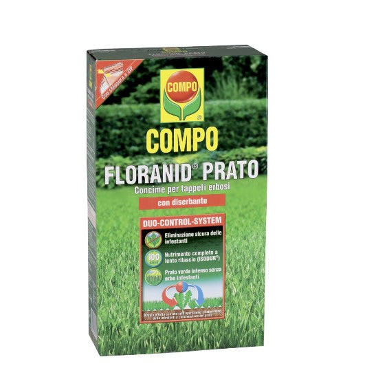 Concime granulare per prato Floranid ad uso primavera inizio autunno con diserbante 1,5 Kg - Iperverde