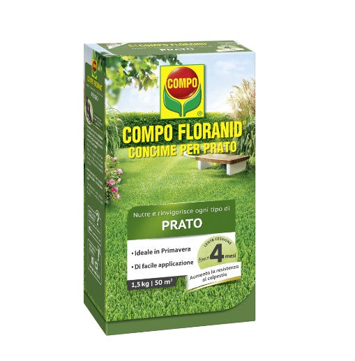 Concime granulare per prato Floranid ad uso  primavera inizio autunno - Iperverde