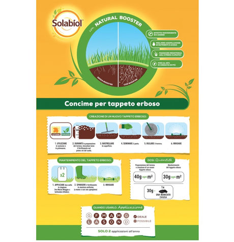 Concime granulare per prato Solabiol 5 Kg
