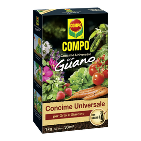 Concime granulare universale arricchito con guano - Iperverde