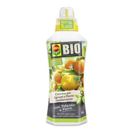 Concime liquido biologico per limoni, agrumi e piante mediterranee 1 l - Iperverde