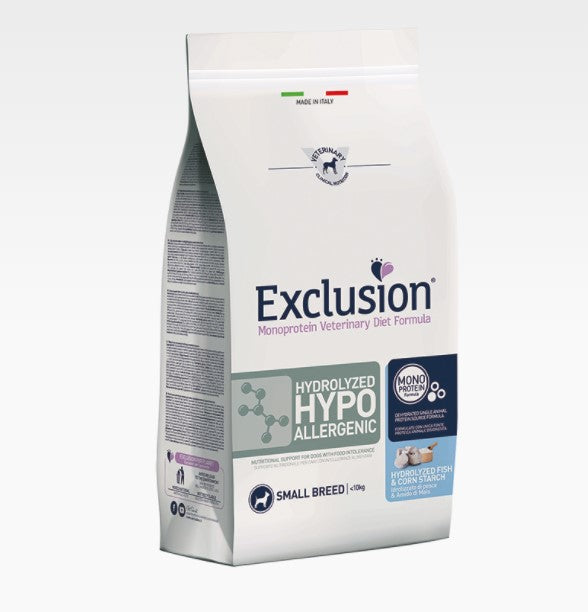 Exclusion - Veterinary Diet Canine - Hydrolyzed Hypoallergenic Small - Pesce