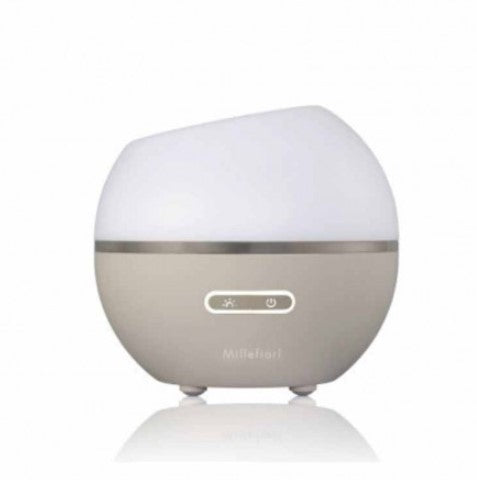 Diffusore ad ultrasuoni Millefiori mezza sfera bianco tortora