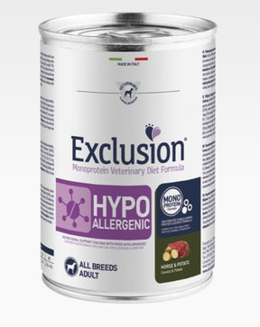 Exclusion - Hypoallergenic Dog - cavallo e patate - 400gr - Iperverde