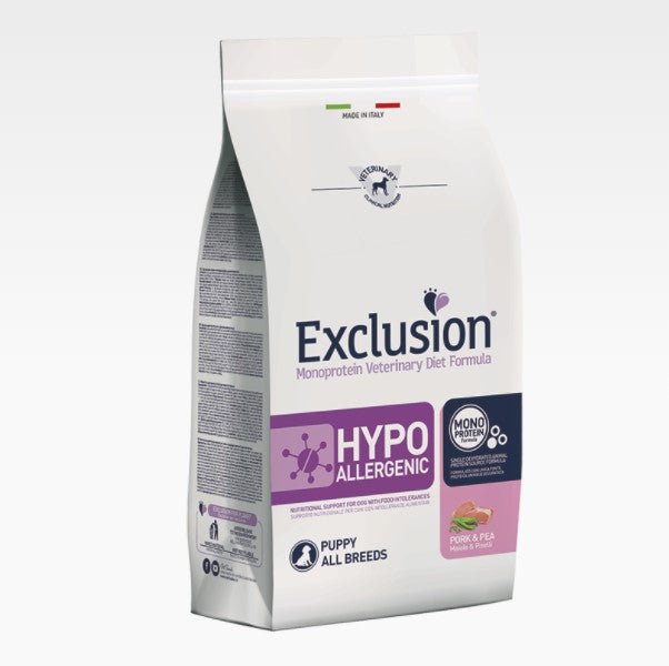 Exclusion - Veterinary Diet Canine - Hypoallergenic Puppy - pork and peas