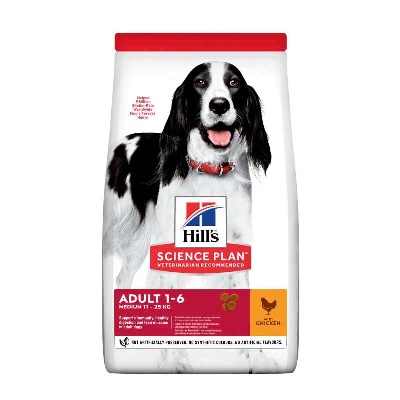 Hill's Science Plan Cane Adult Medium Pollo 12 Kg
