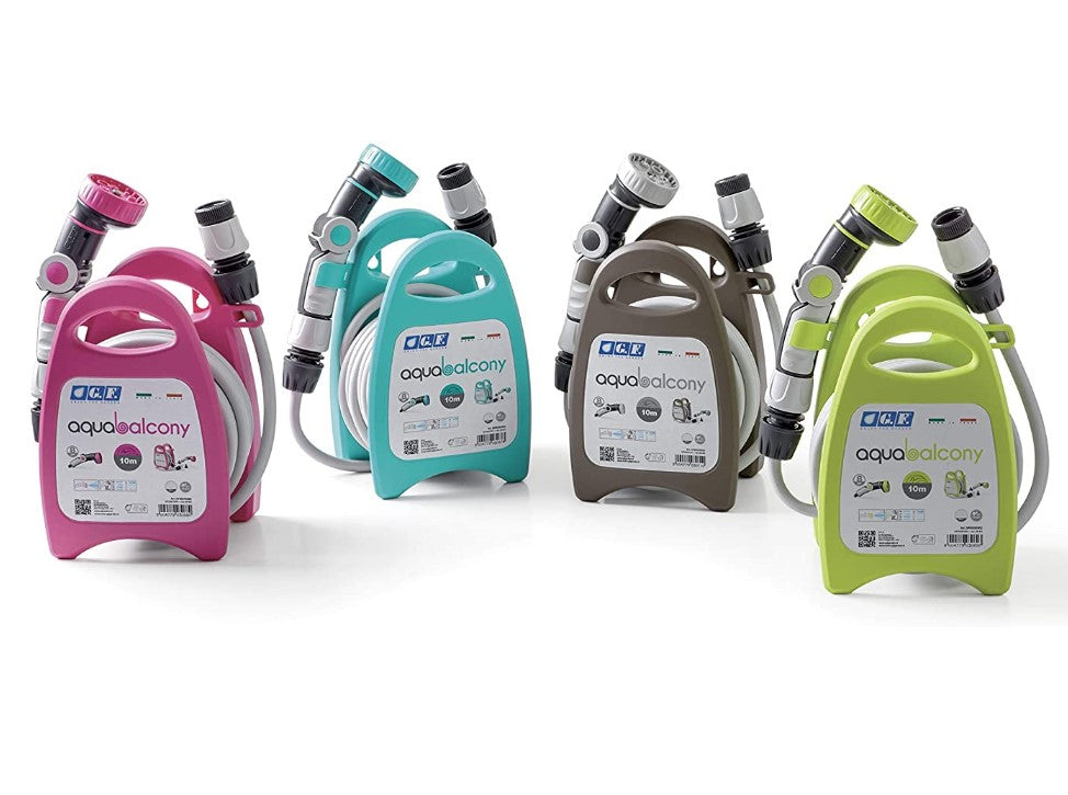 Kit sella portatubo e tubo da giardino aquabalcony da 10 mt