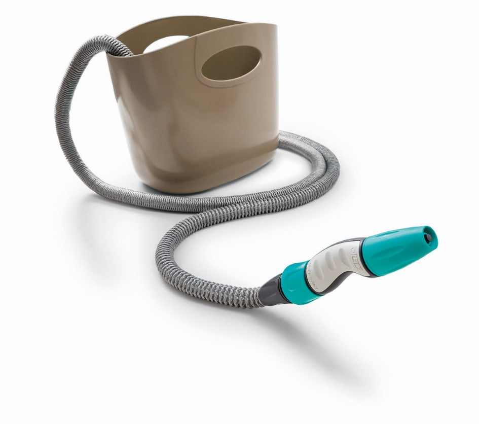 Kit tubo da giardino estensibile con pistola e borsa Aquapop 15 mt