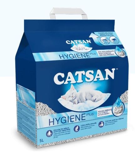 Lettiera per gatti Catsan Hygiene Plus 5 LT