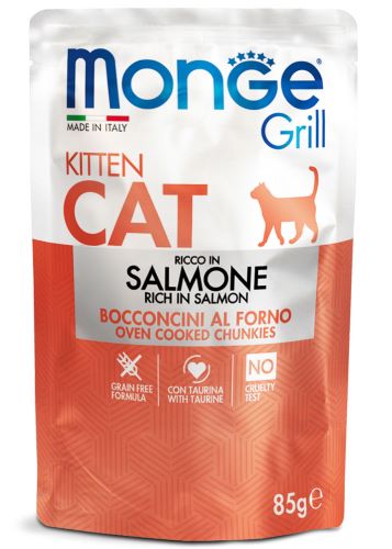 Monge grill cat Kitten morsels in bags of 85 gr