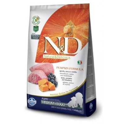 N&amp;D Grain Free Pumpkin Cane Puppy Medium Maxi Lamm und Heidelbeeren 2,5 kg