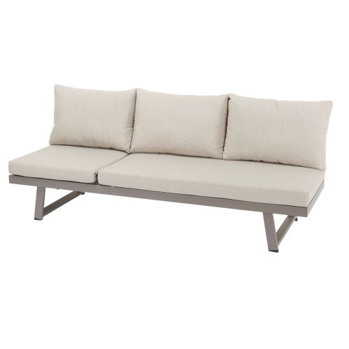 Oasi - Garden sofa with chaise longue