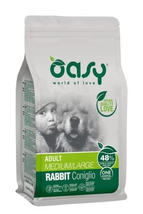 Oasy Dog One protein dry cane adult Medium/Large Coniglio 2.5kg