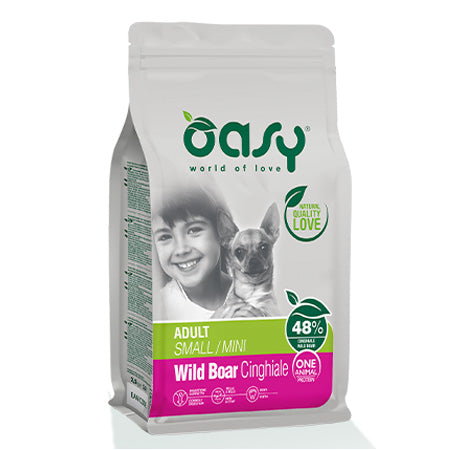 Oasy Dog One protein dry cane adult small mini boar 800 gr