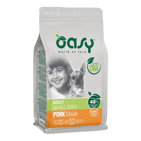 Oasy Dog One protein dry cane adult small mini maiale