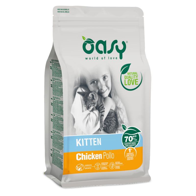 Oasy cat kitten chicken 1,5 kg