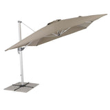 Off-center rectangular garden umbrella Taupe - New Etoile