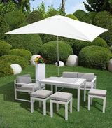 Central pole umbrella Faro 200 x 300 cm ecru