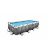 Power Steel rectangular above ground pool measuring 488x244x122 cm