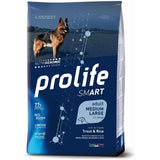 Prolife smart adult dog medium large trout and rice 12 kg