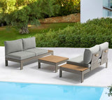 Modular garden lounge in aluminum - Bellini