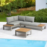 Modular garden lounge in aluminum - Bellini