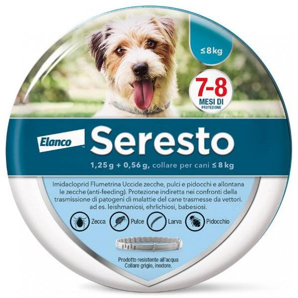 Seresto - Pestizid-Halsband für Hunde bis 8 kg