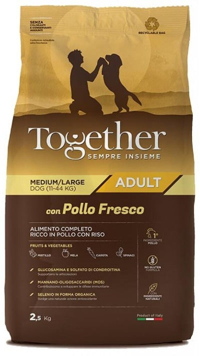 Together medium / large adult dog with fresh chicken 2,5kg