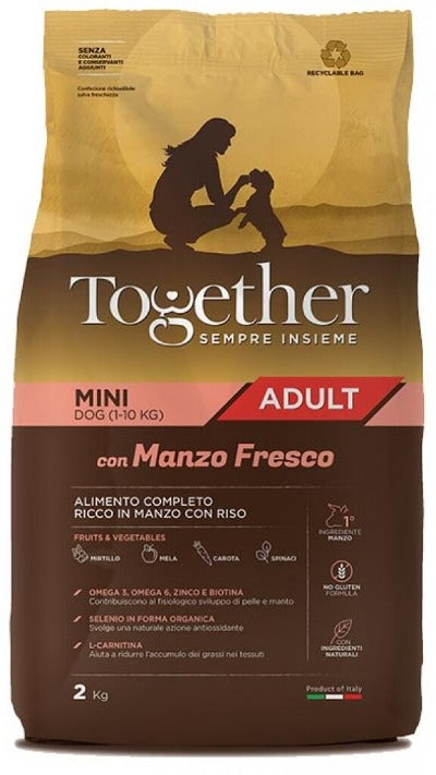 Together cane adult mini con manzo fresco 2kg