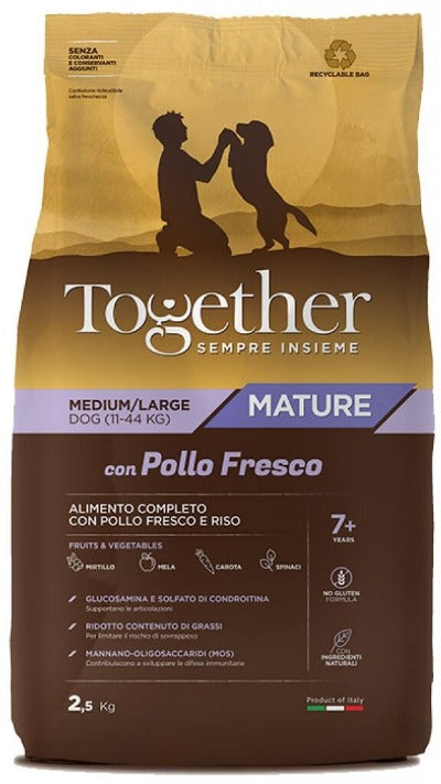 Together mature cane medium/large con pollo fresco 12kg