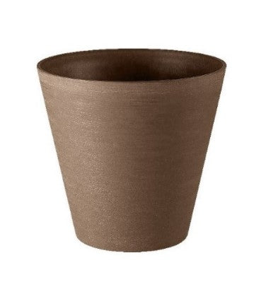 Vaso Hoop Tera in plastica riciclata colore tortora