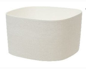 Vaso quadrato Rodi Tera in plastica riciclata 37cm - Iperverde