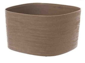 Vaso quadrato Rodi Tera in plastica riciclata 37cm - Iperverde