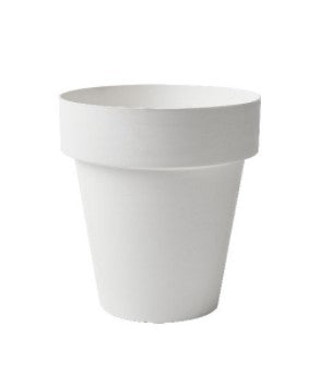Vaso Time Tera in plastica riciclata colore bianco