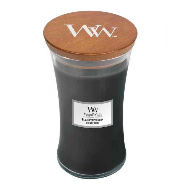Woodwick black peppercorn candle