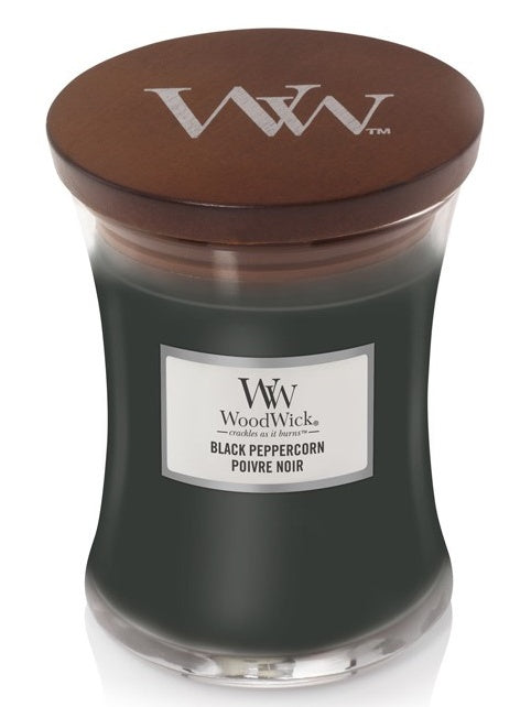 Woodwick black peppercorn candle