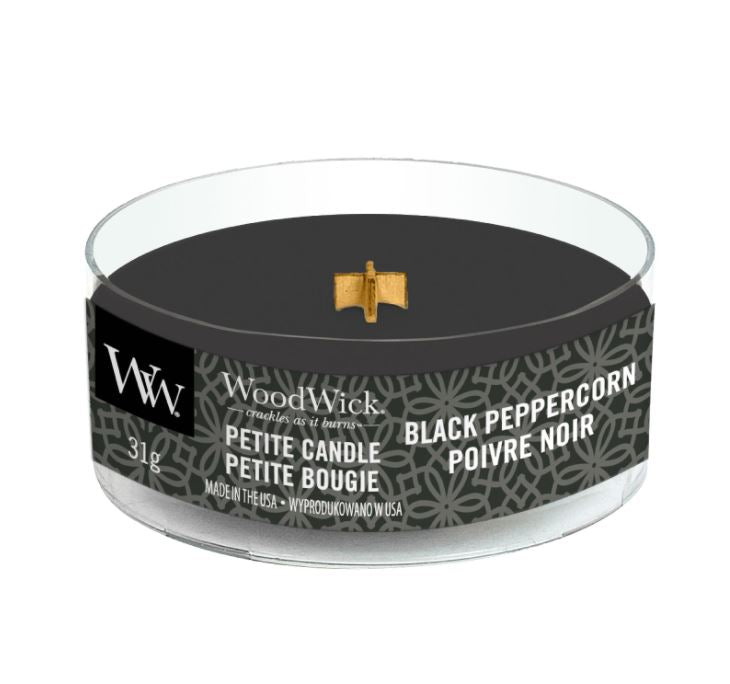 Woodwick candela black peppercorn