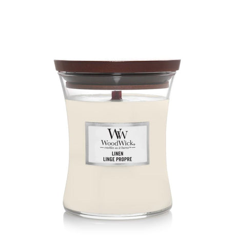 Woodwick candela linen