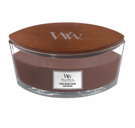 Woodwick stone washed suede candle